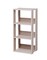 IRIS USA 3 Shelf Open wood toned Shelving Rack Unit, Brown/Light Brown